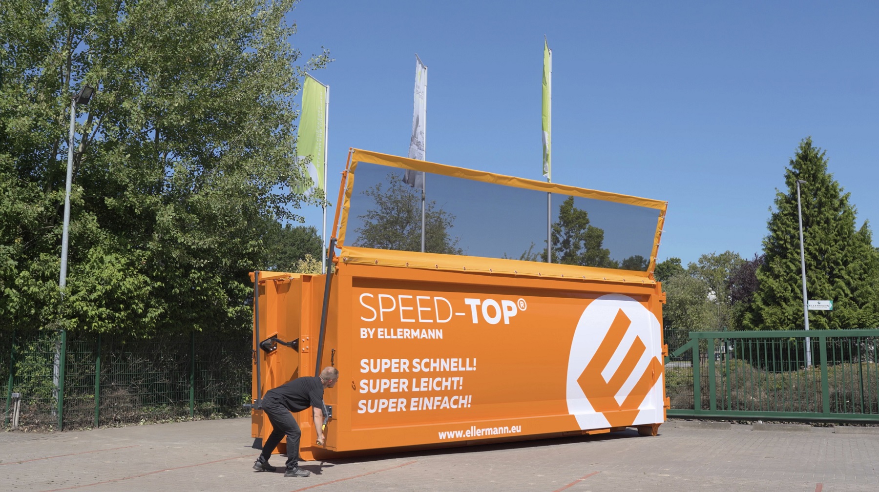 Speed-Top - revolutionäre Containerabdeckung von Ellermann