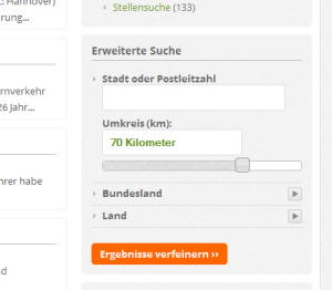 erweiterte suche