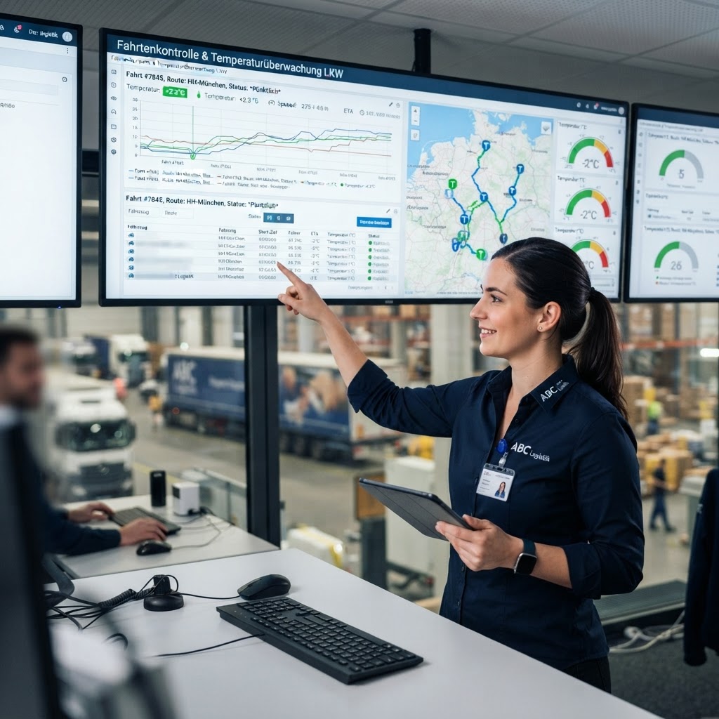 logistikerin-charts-lkw-temp-kontrolle Speditionssoftware für besondere Frachtarten, Speditionssoftware für Baustofflogistik, Software für Baustofftransporte, TMS für temperaturgeführte Transporte, Speditionssoftware für Kühltransporte, Temperaturüberwachung bei Kühltransporten, Software für Teil- und Komplettladungen, LTL und FTL Speditionssoftware, digitale Disposition in der Spedition, Transportmanagementsystem für Speditionen, Telematik und TMS im Güterverkehr, Laderaumoptimierung bei Teil- und Komplettladungen, digitale Tourenplanung für Speditionen, Speditionssoftware für spezialisierte Transporte
