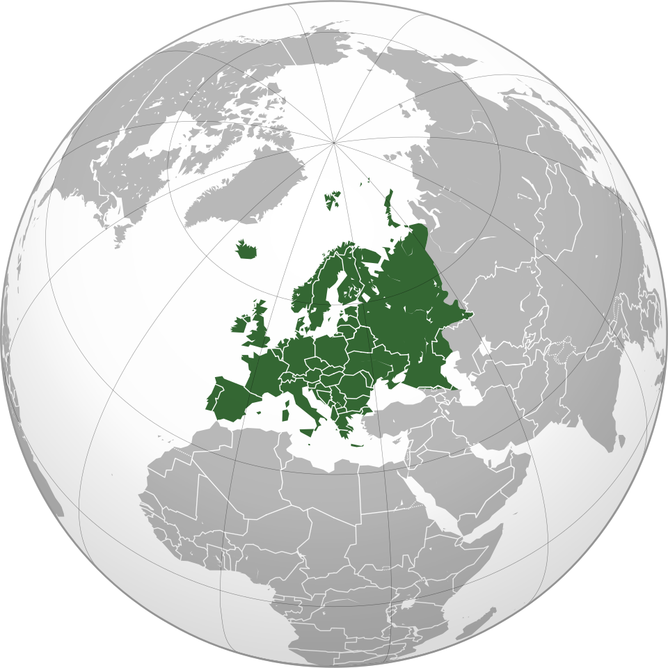 Europe_orthographic_Caucasus_Urals_boundary_with_borders.svg_.webp Karte Europas – Straßengüterverkehr in Europa unter Druck